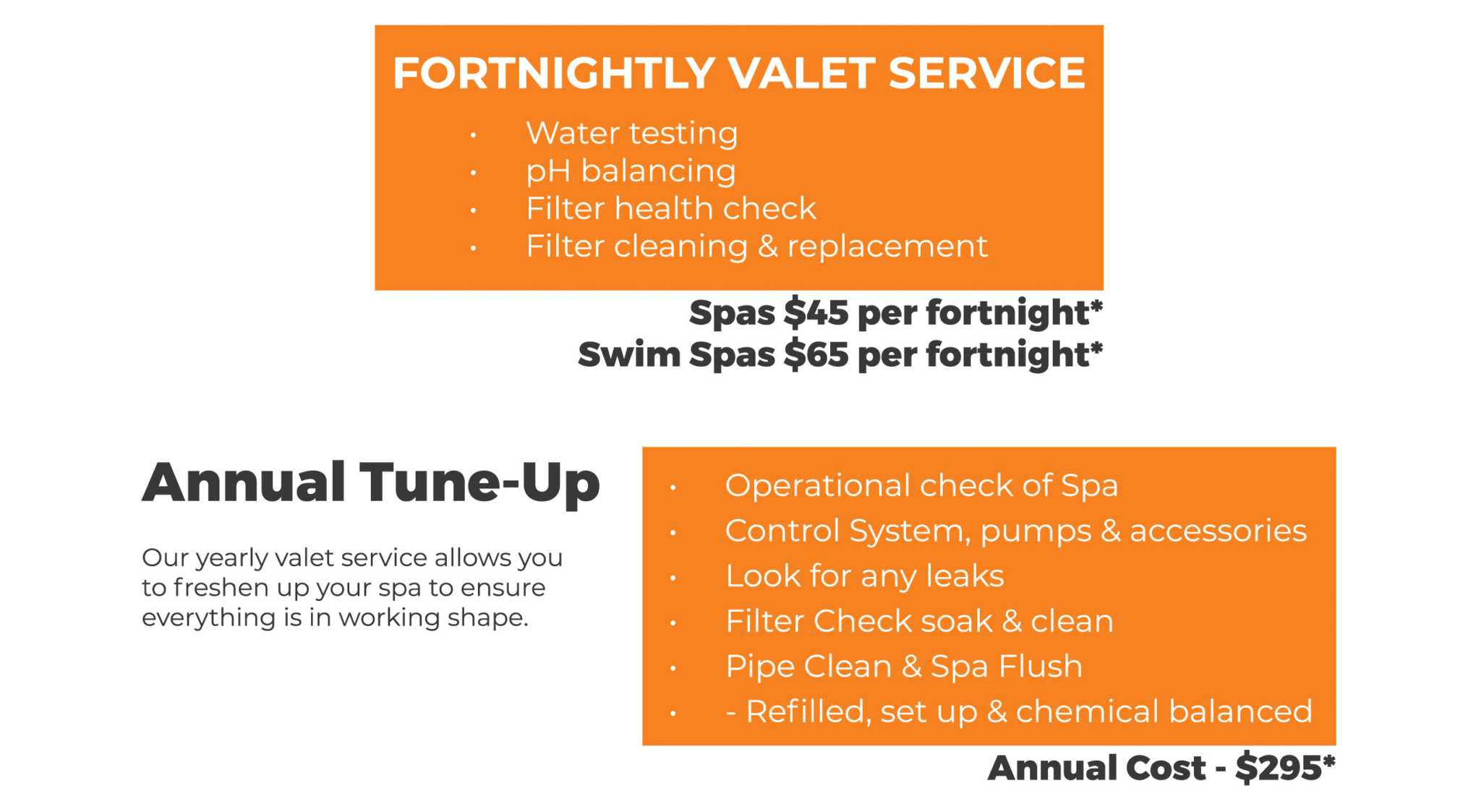 Valet Services SPA Depot Spas and Pools