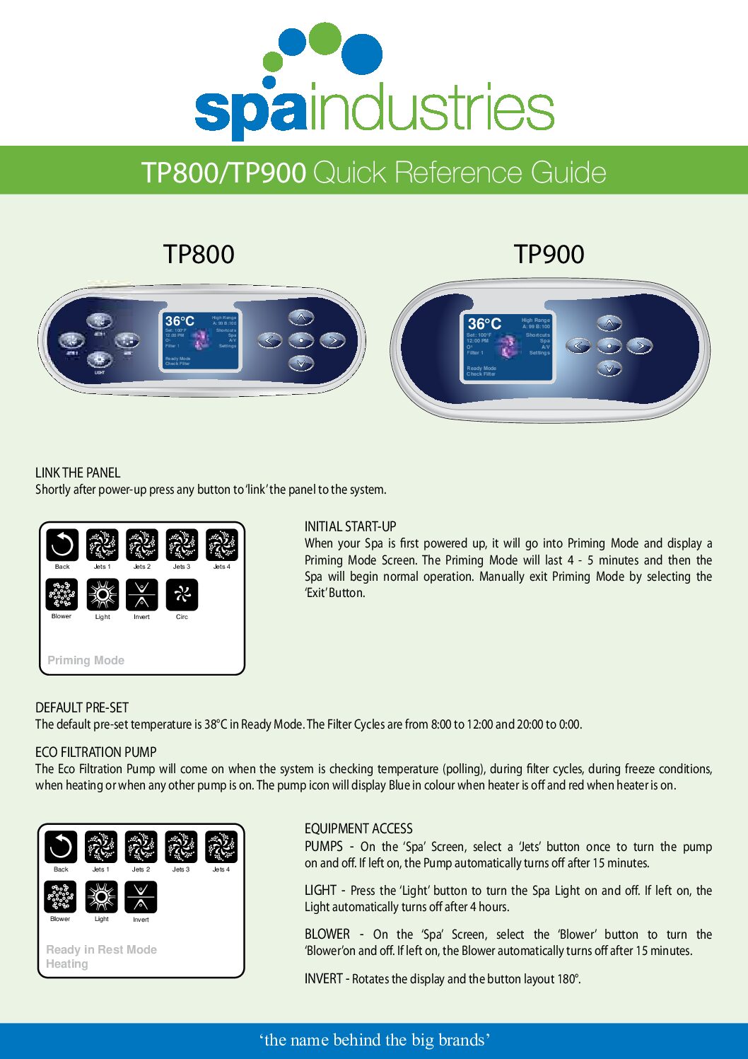 TP900 Operational Manual