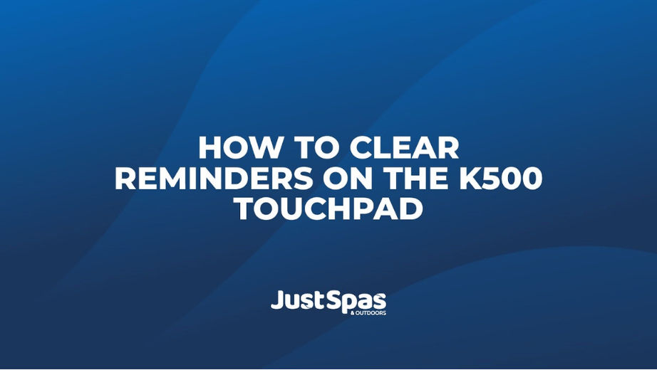 Clearing Reminders on the K500