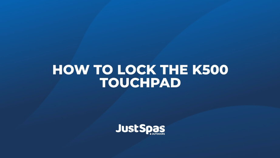 Locking the K500 Touchpad