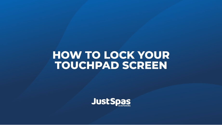 Locking Your Touchpad Screen