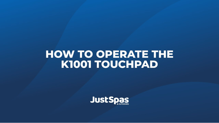 Operating the K1001 Touchpad