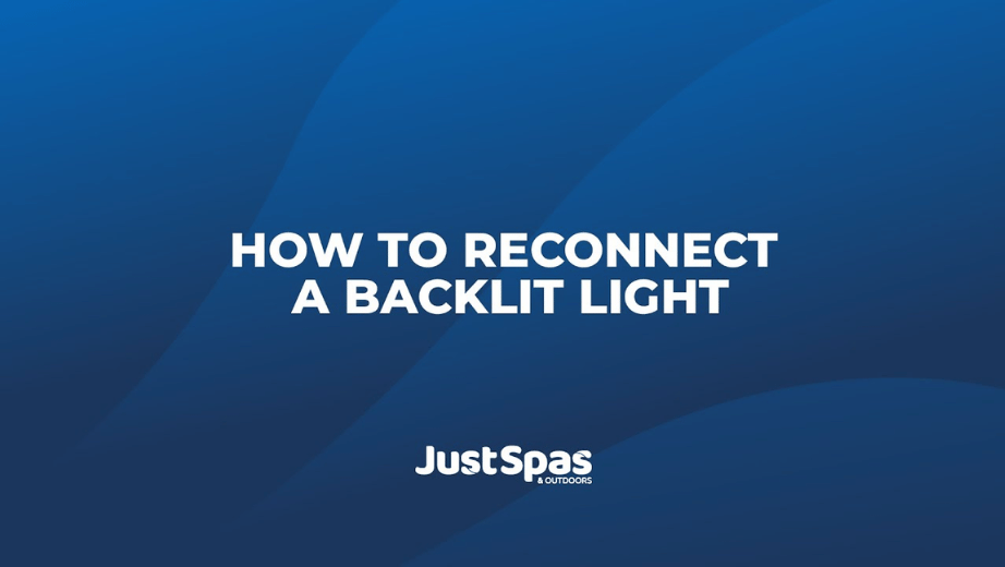 Reconnecting a Backlit Light