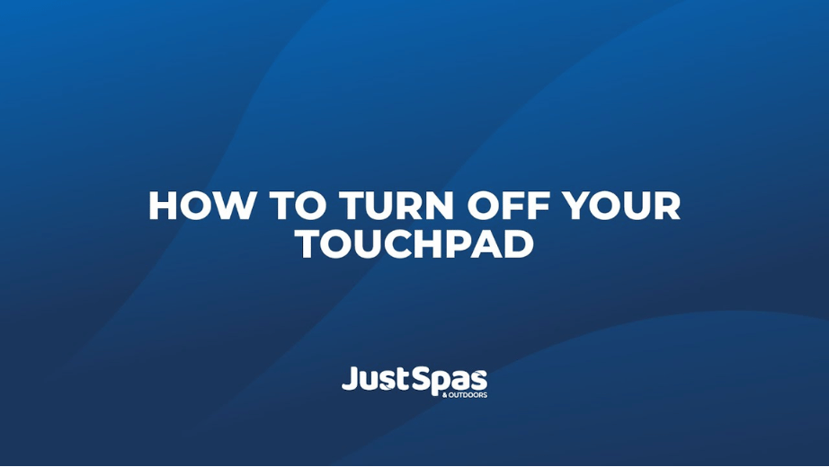 Turning Off Your Touchpad